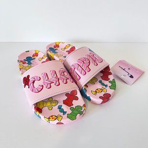 NWT Champion x Candy Land Slide Sandals Size 7 Women's Pink